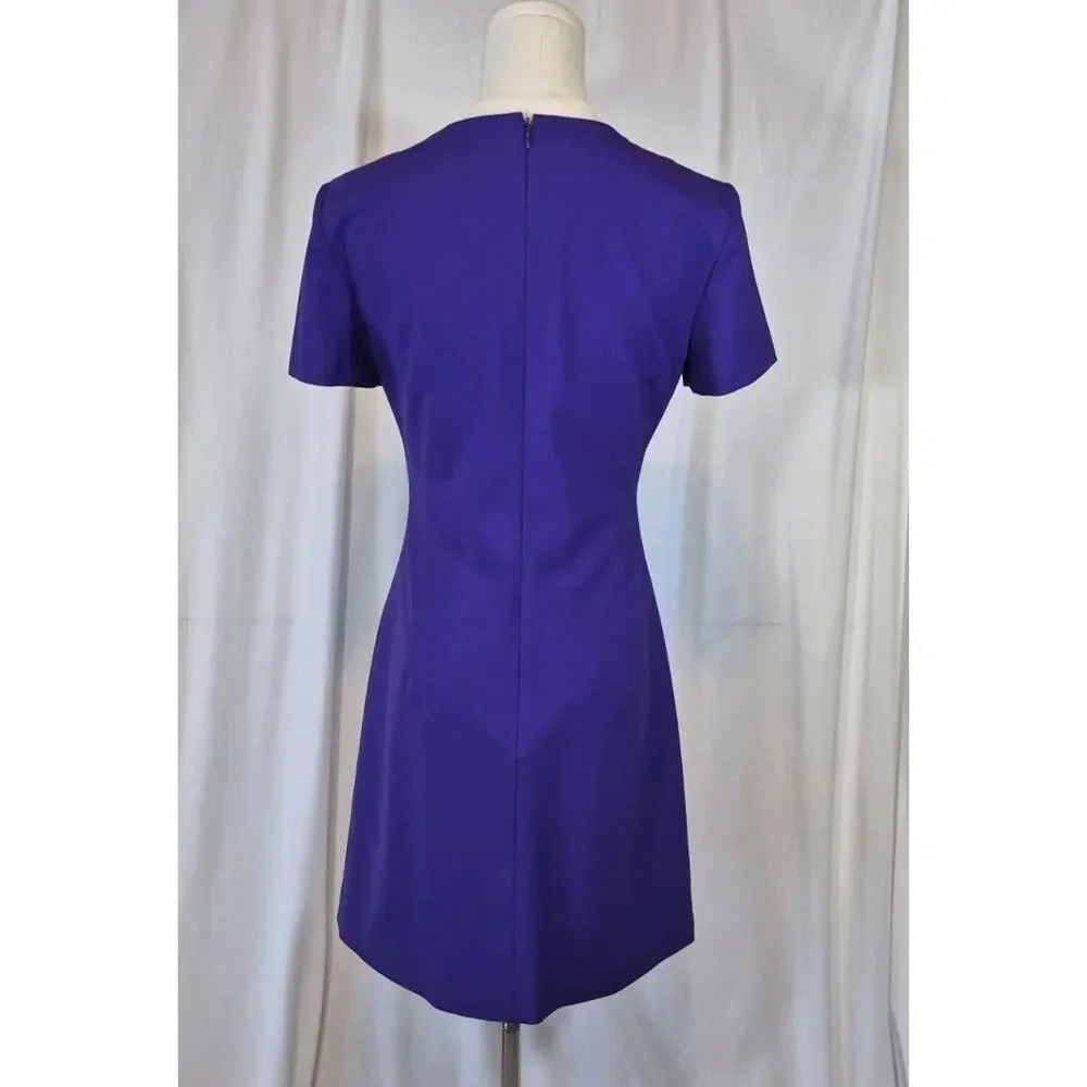 Theory Good Wool Princess Seam Sheath Mini Dress US 2 - Picture 7 of 9